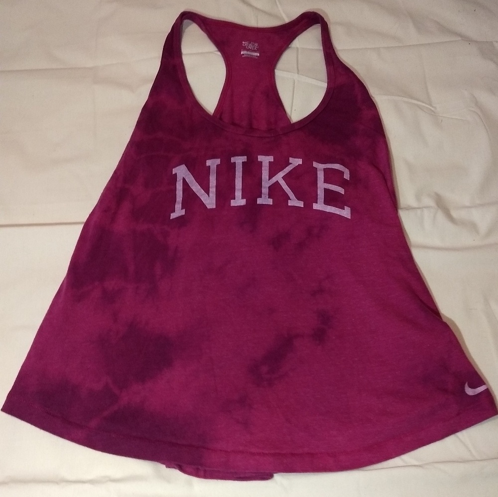 NIKE Racerback tye dye tank top